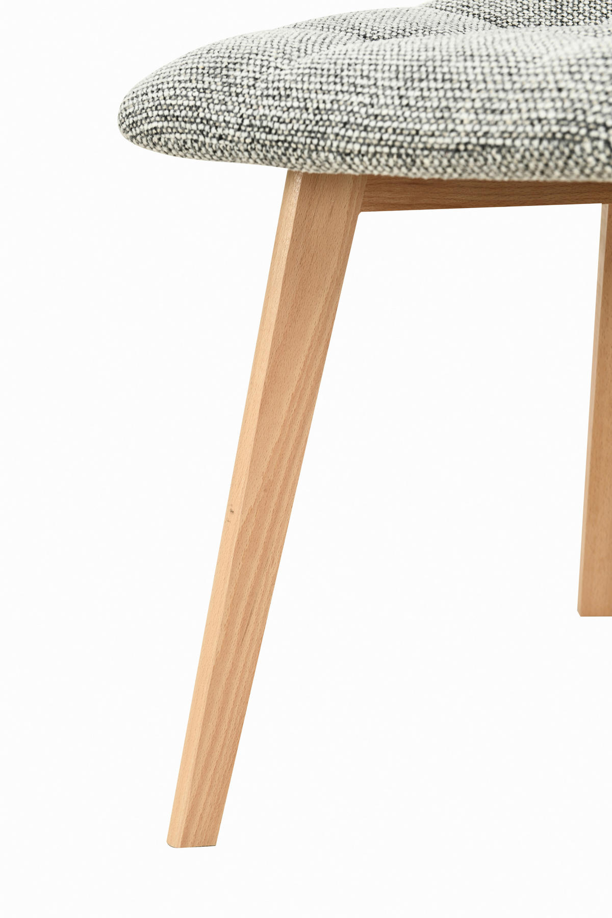 STUHL  Stoffauswahl Leinenoptik  - Naturfarben/Grau, Design, Holz/Textil (45/89/53cm) - Carryhome