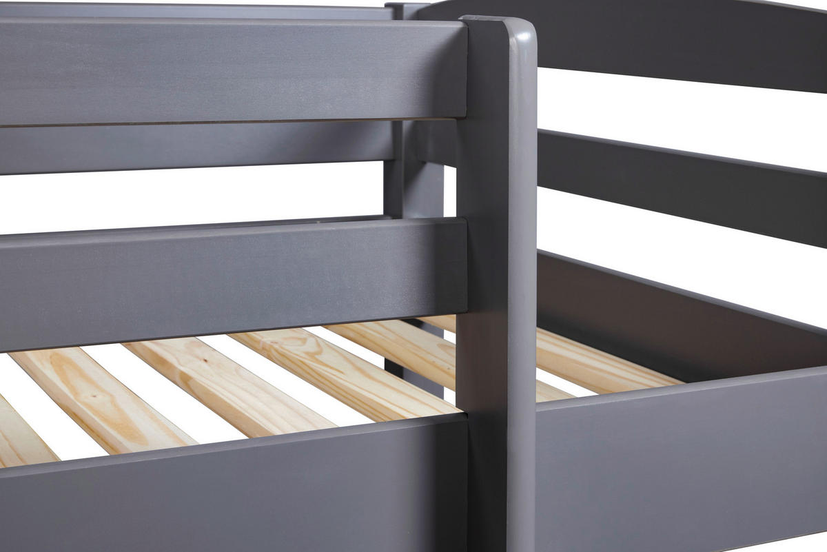 ETAGENBETT 90/200 cm Grau  - Grau, MODERN, Holz (90/200cm) - MID.YOU