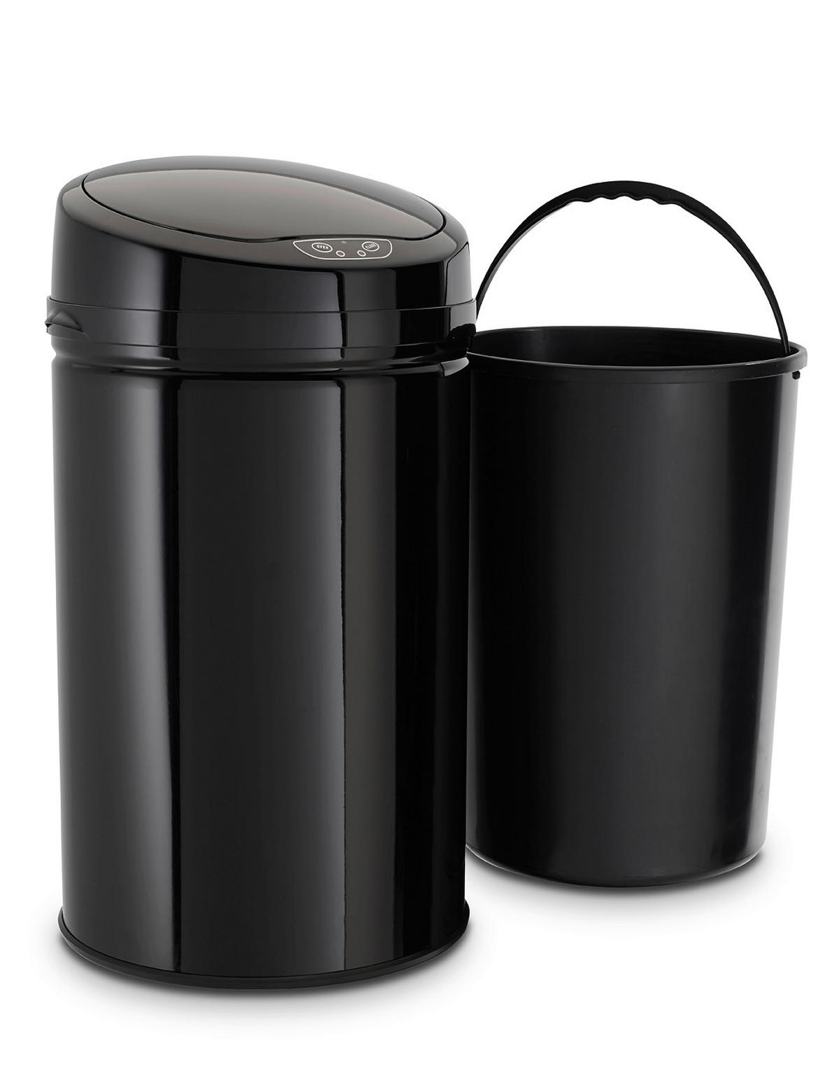 ODPADKOVÝ KOŠ  30 l - černá, Trend, kov/plast (31/31/61,5cm) - Echtwerk