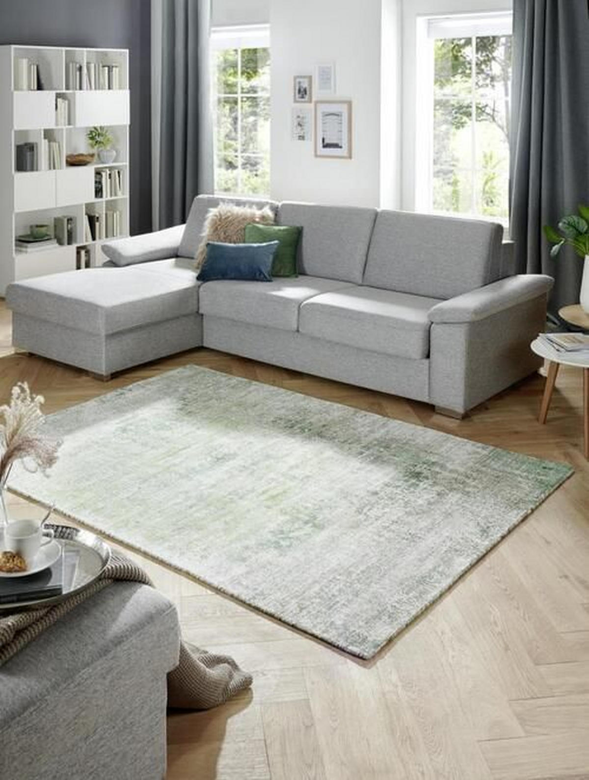 ORIENTTEPPICH 80/200 cm Sky Dancer Grün Grün  - Grün, Trend, Textil (80/200cm) - Cazaris