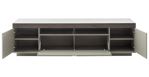 TV-ELEMENT Grau, Eichefarben 210/58/50 cm - Eichefarben/Grau, Design, Holzwerkstoff/Metall (210/58/50cm) - Novel