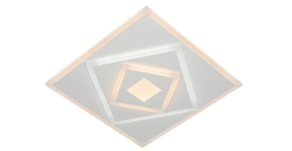 LED-DECKENLEUCHTE 40/40/6 cm   - Weiß, Trend, Kunststoff/Metall (40/40/6cm) - Novel