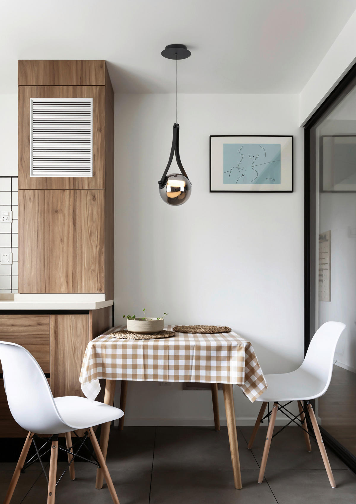 LED LUSTER  23/215 cm      - boja hroma/crna, Dizajnerski, staklo/metal (23/215cm) - Dieter Knoll