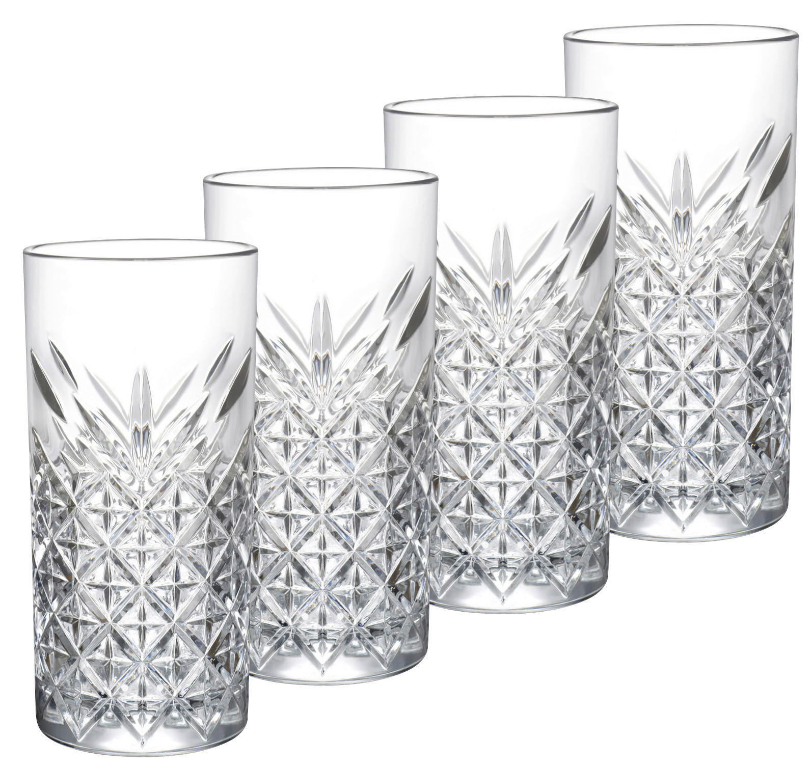 LONGDRINKGLAS TIMELESS 4TLG. 295 ml 4-teilig  - Transparent, Basics, Glas (295ml) - Mäser