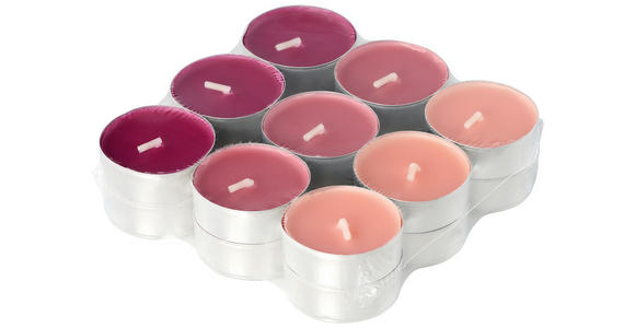 TEELICHTSET 18 Stück  - Pink/Hellrosa, Basics, Naturmaterialien/Paraffin (11,4/2,9cm) - Ambia Home
