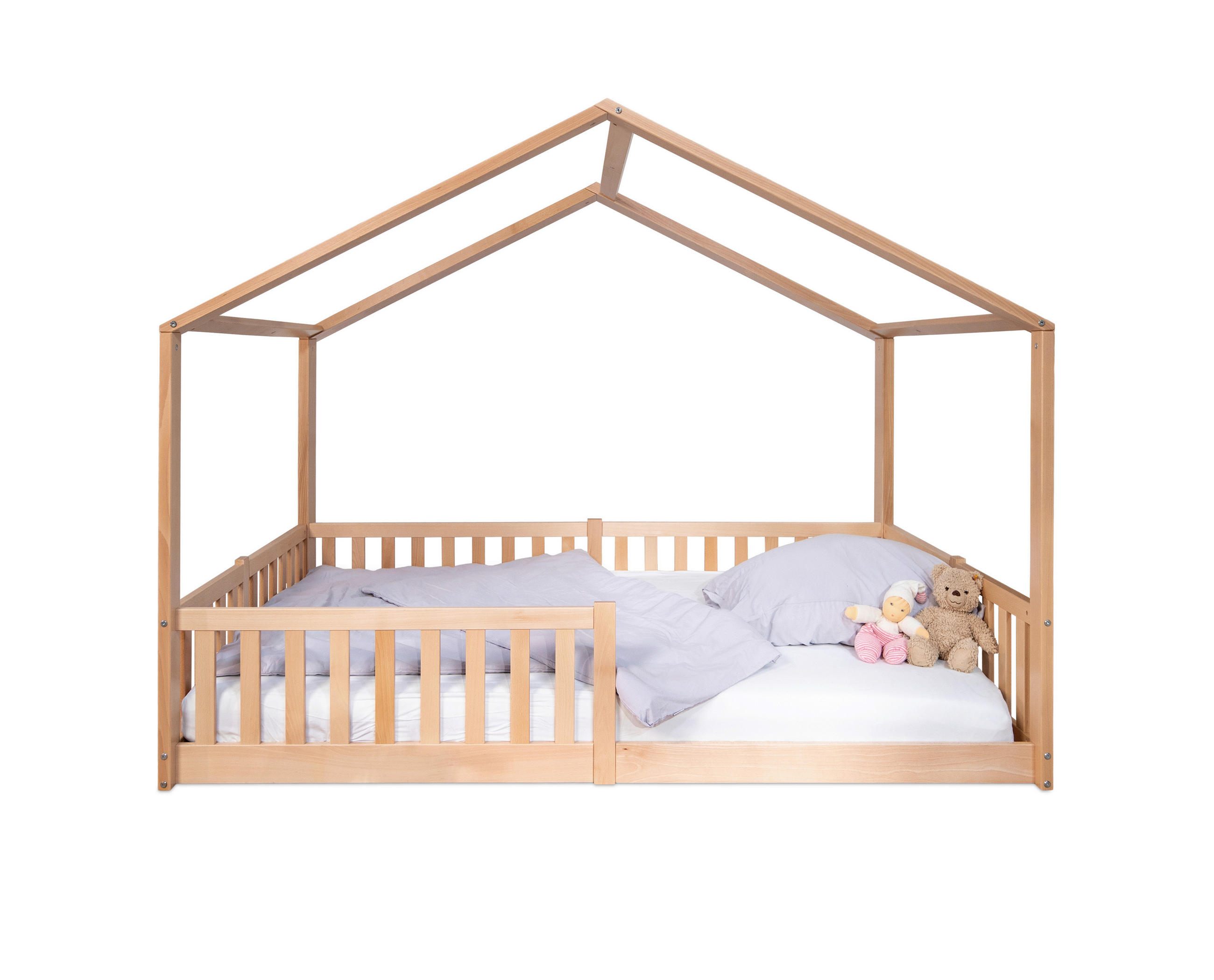 HAUSBETT 120/200 cm,  in Buchefarben,  - Buchefarben, Basics, Holz (120/200cm) - tiSsi