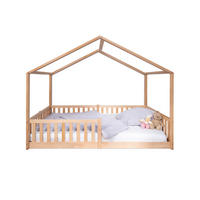 HAUSBETT 120/200 cm,  in Buchefarben,  - Buchefarben, Basics, Holz (120/200cm) - tiSsi