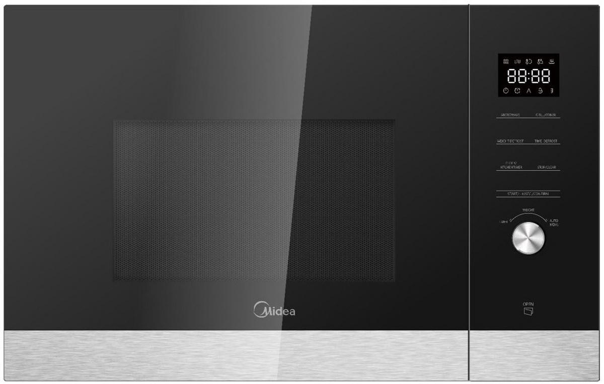 INBYGGD MIKROVÅGSUGN MEK38KBL  - stålfärgad/svart, Basics, metall/glas (59,4/38,4/40,3cm) - Midea