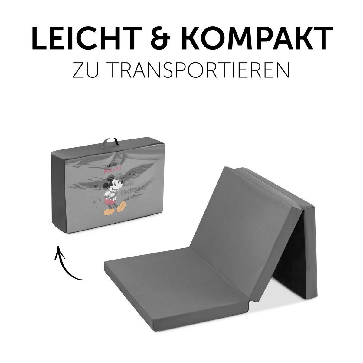 REISEBETTMATRATZE Sleeper  - Grau, Basics, Kunststoff (60/120cm) - Hauck