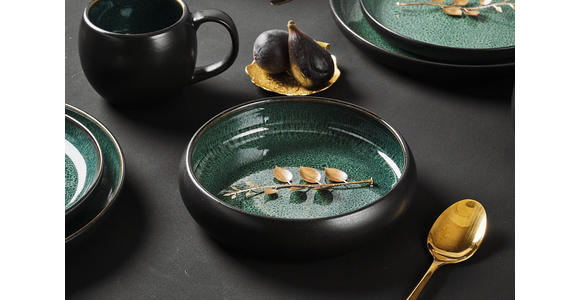 KOMBISERVICE Faro Grün 16-teilig  - Grün, Design, Keramik - Novel