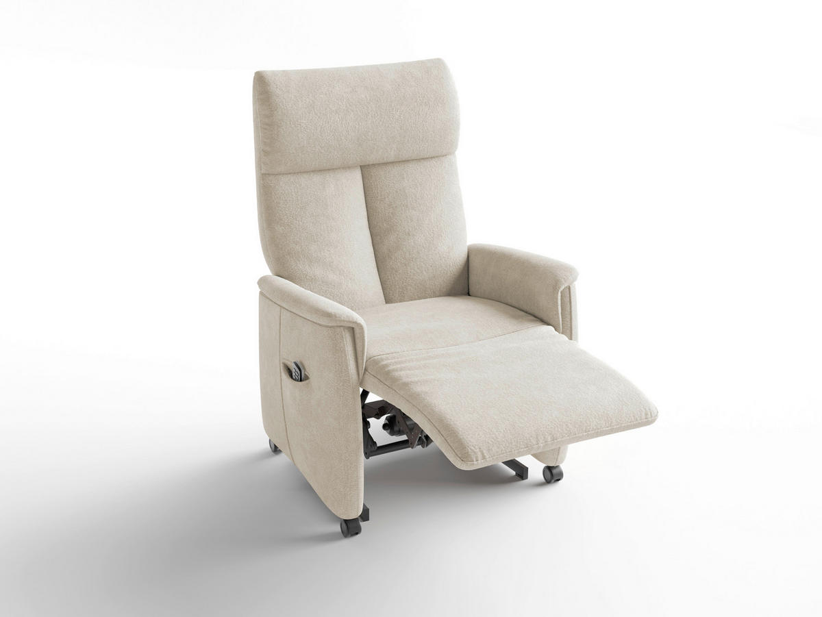 RELAXSESSEL in Textil Silberfarben  - Silberfarben/Schwarz, Basics, Kunststoff/Textil (76/110/84cm) - Sit & More
