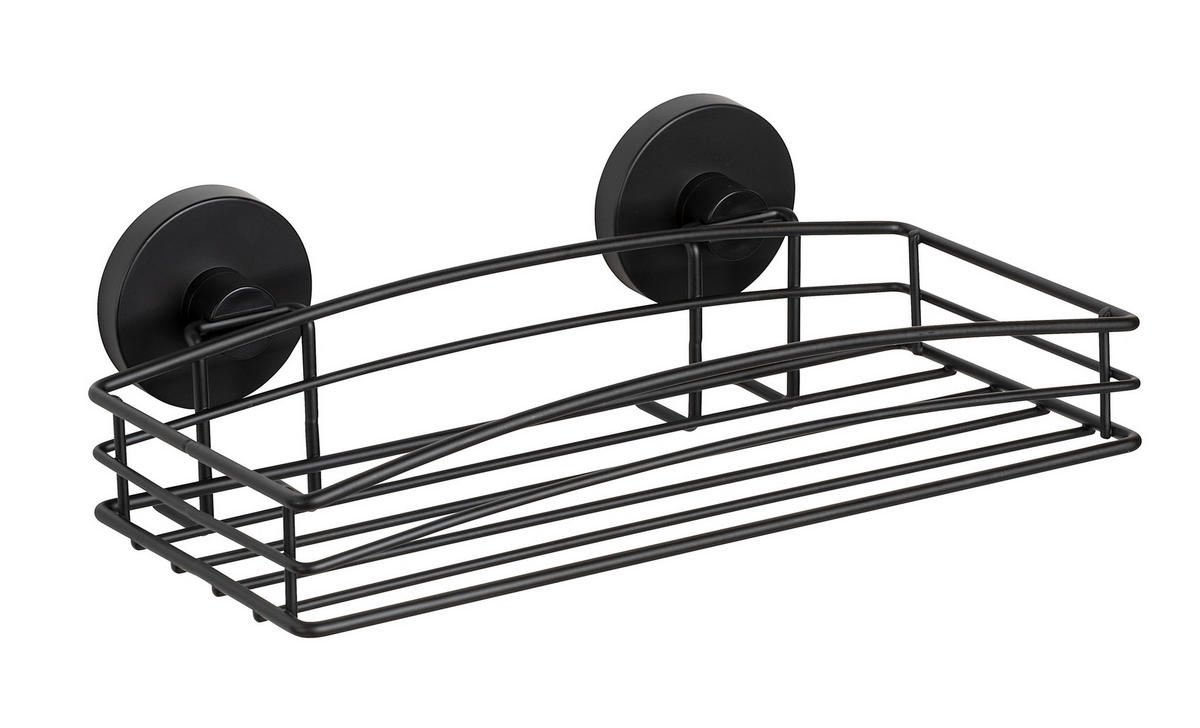 DUSCHREGAL - Schwarz, Basics, Metall (26/6,5/14cm) - Wenko