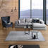 WOHNLANDSCHAFT in Textil Hellgrau - Hellgrau/Schwarz, Design, Kunststoff/Textil (284/176cm) - Lomoco WOHNLANDSCHAFT in Textil Hellgrau - Hellgrau/Schwarz, Design, Kunststoff/Textil (284/176cm) - Lomoco