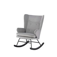 SCHAUKELSTUHL in Grau  - Grau, Design, Holz/Textil (65/95/86cm) - Kayoom