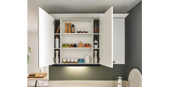 EINBAUKÜCHE   - Hellgrau, Design, Holzwerkstoff - Xora