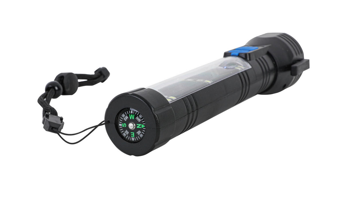 ELEMLÁMPA - fekete/áttetsző, Basics, műanyag/fém (20/3,2/4,5cm) - Boxxx