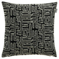 KISSENHÜLLE MR-Twist schwarz 45/45 cm  - Beige/Schwarz, Design, Textil (45/45cm) - Musterring