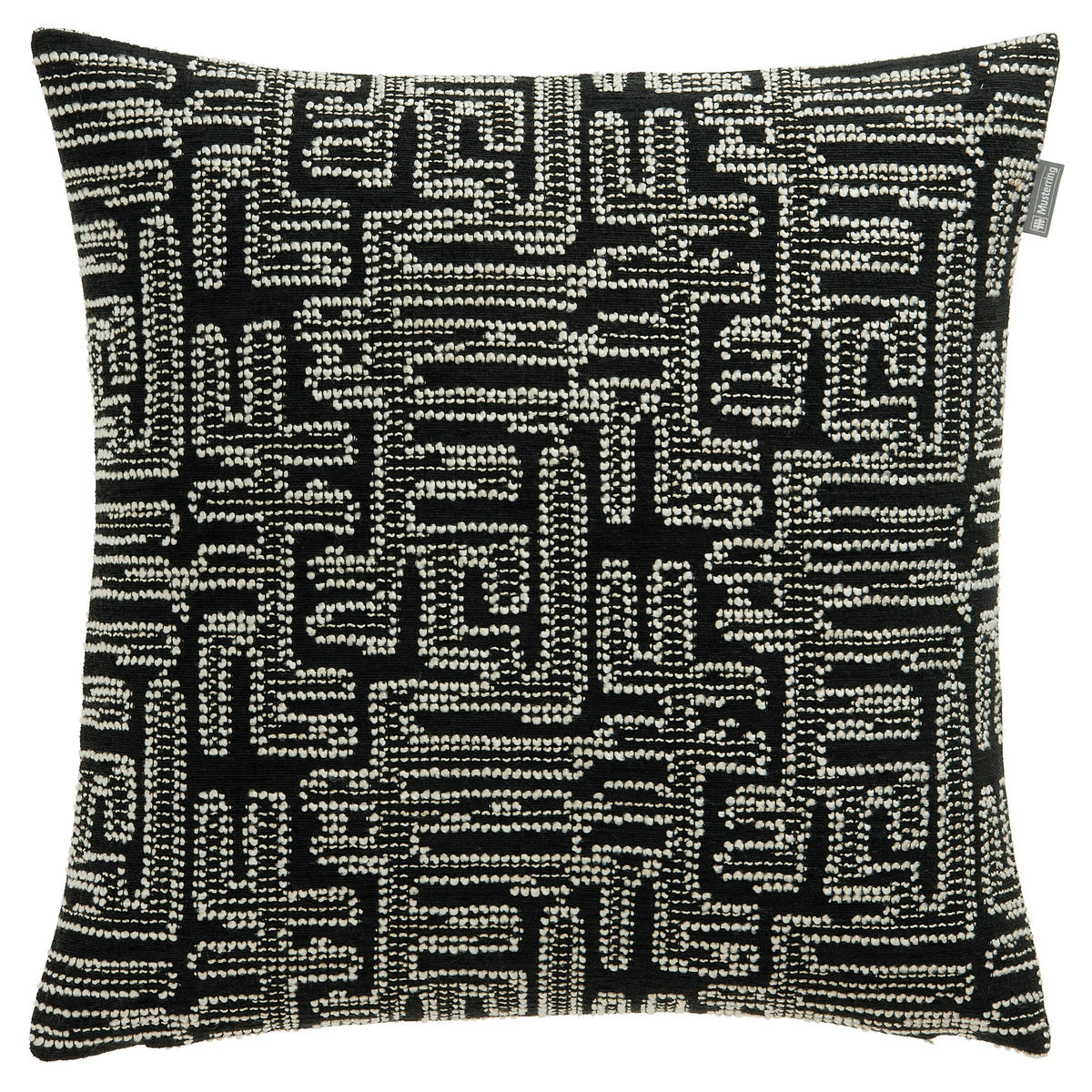 KISSENHÜLLE MR-Twist schwarz 45/45 cm  - Beige/Schwarz, Design, Textil (45/45cm) - Musterring