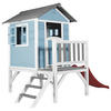 SPIELHAUS  - Blau/Rot, KONVENTIONELL, Holz/Kunststoff (101/17/139cm) - Ambia Garden