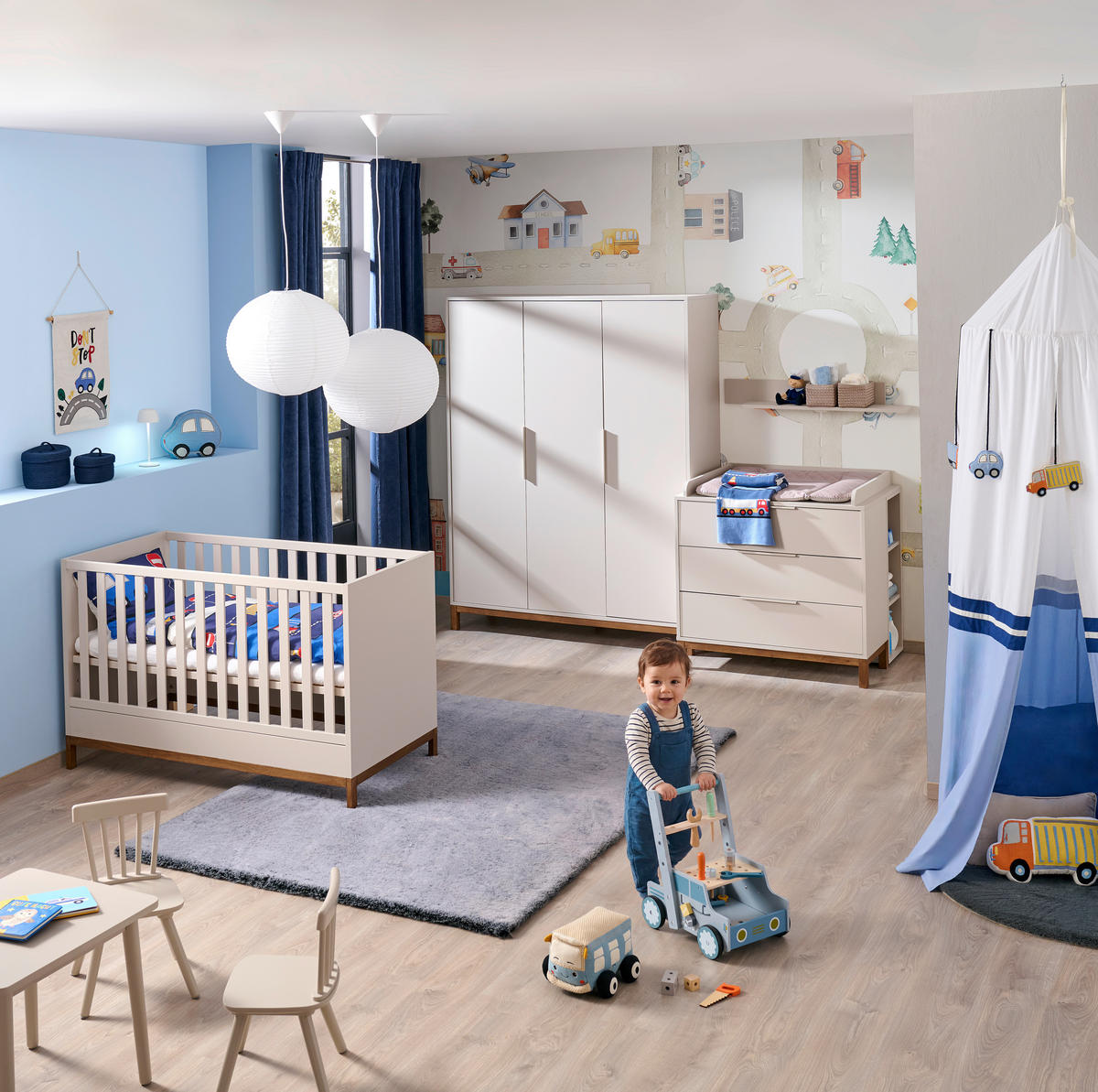 KREVETAC  Matteo  - kašmir/boja orahovog drveta, Osnovno, pločasti materijal (74/92/144cm) - Jimmylee