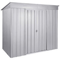 GERÄTEHAUS 124/199/242 cm  - Silberfarben, Basics, Metall (124/199/242cm)