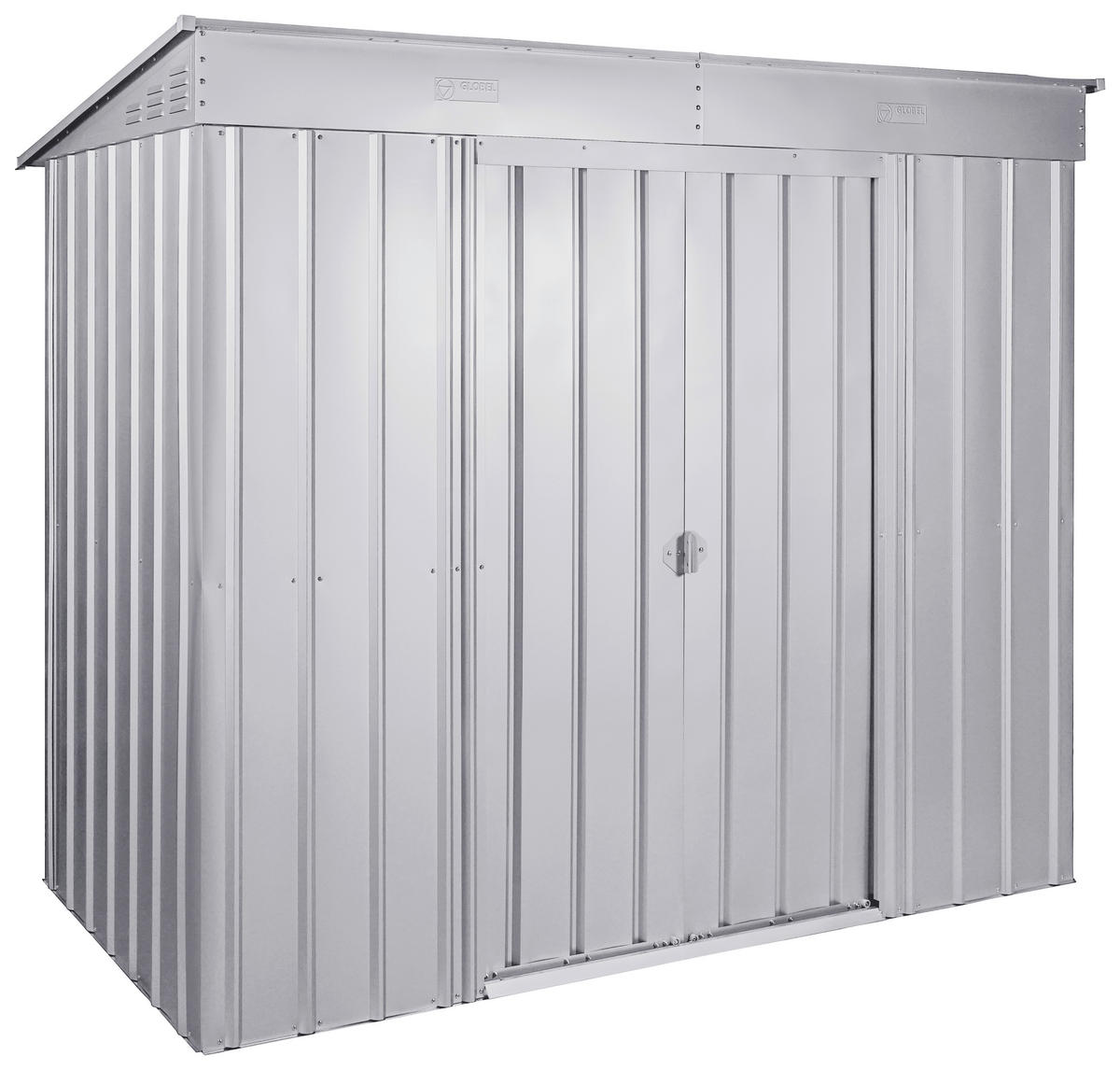 GERÄTEHAUS 124/199/242 cm  - Silberfarben, Basics, Metall (124/199/242cm)