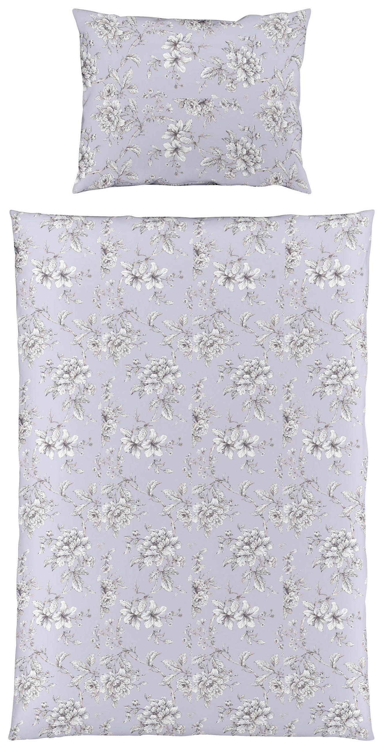 BETTWÄSCHE 3-teilig Satin 140/200 cm  - Lila, Basics, Textil (140/200cm) - Fleuresse