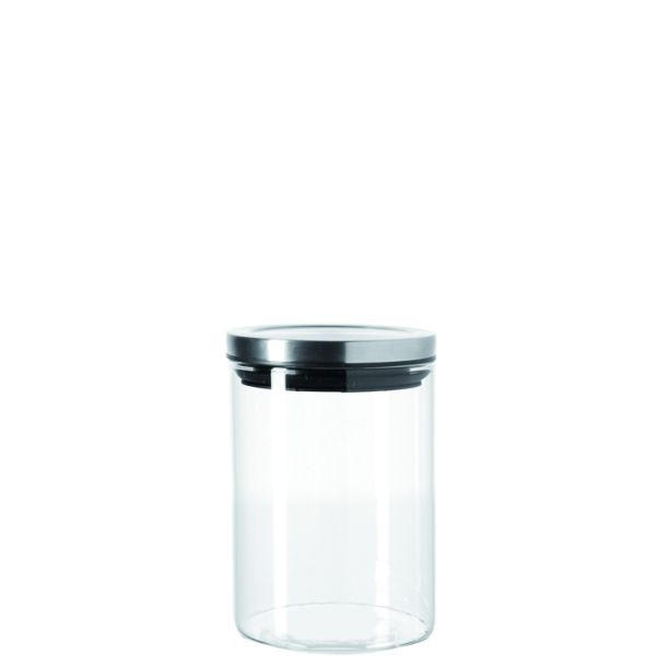 DÓZA - barvy stříbra/čiré, Konvenční, kov/sklo (10/12cm) - Leonardo