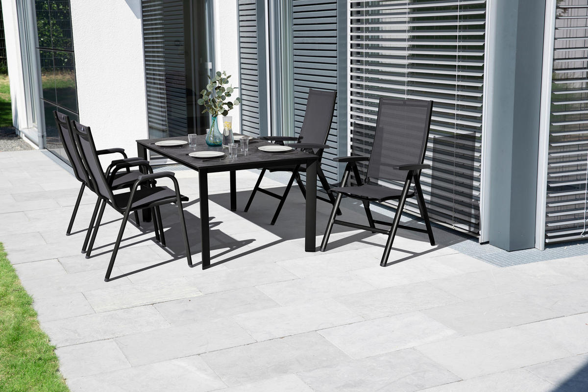 KLAPPSESSEL Netzbespannung Anthrazit  - Anthrazit, Basics, Textil/Metall (62/114/70cm) - Kettler