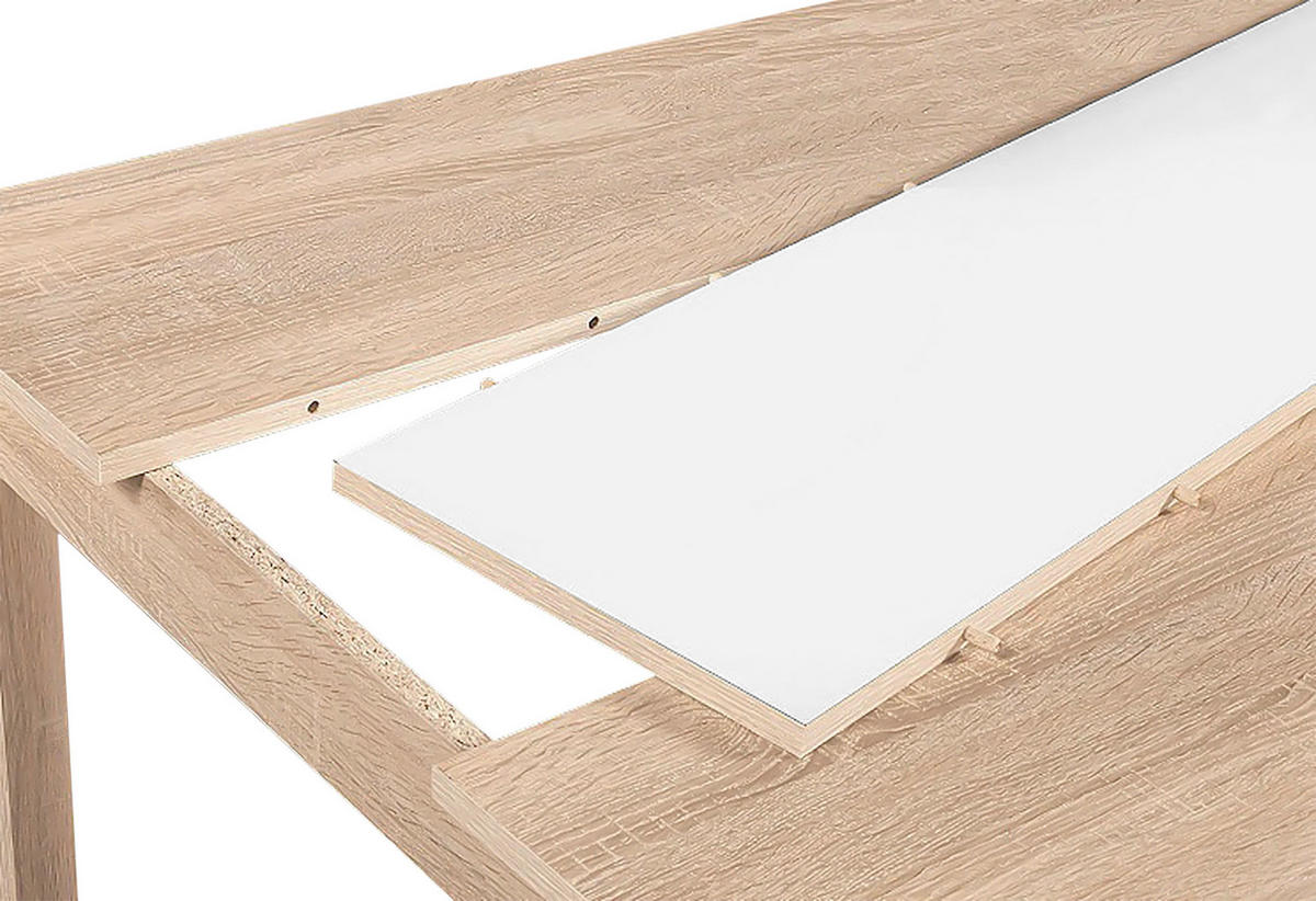 ESSTISCH 120/80/75 cm Nachbildung  Holzwerkstoff schnell aufzubauende und stabile Arbeitsfläche rechteckig Sonoma Eiche  - Sonoma Eiche, MODERN, Holzwerkstoff (120/80/75cm) - MID.YOU