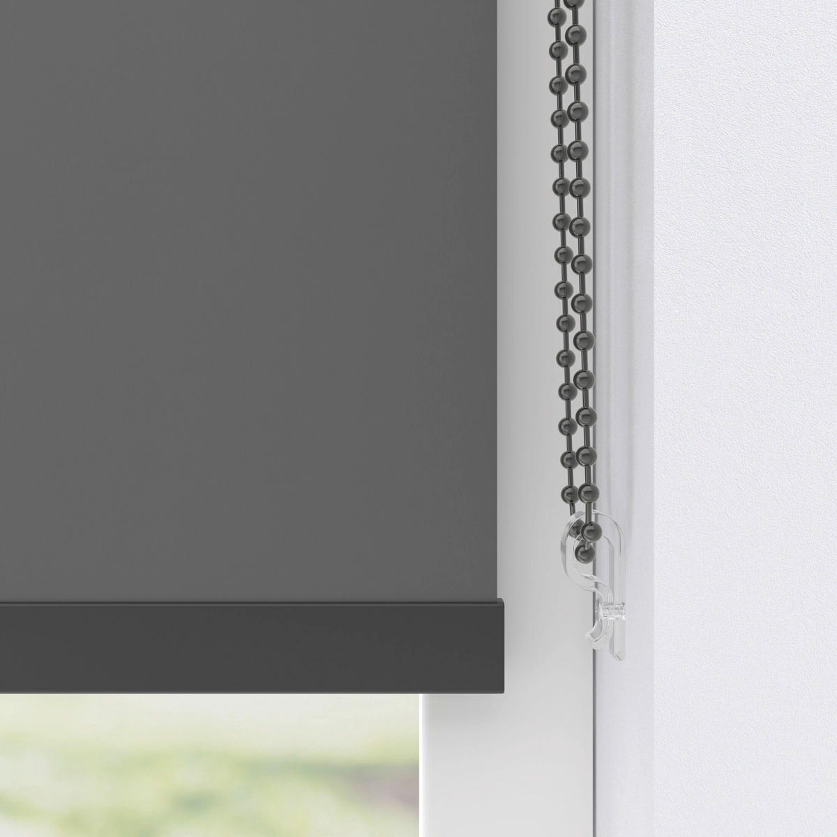 VERDUNKELUNGSROLLO  - Anthrazit, Basics, Textil (75/190cm)