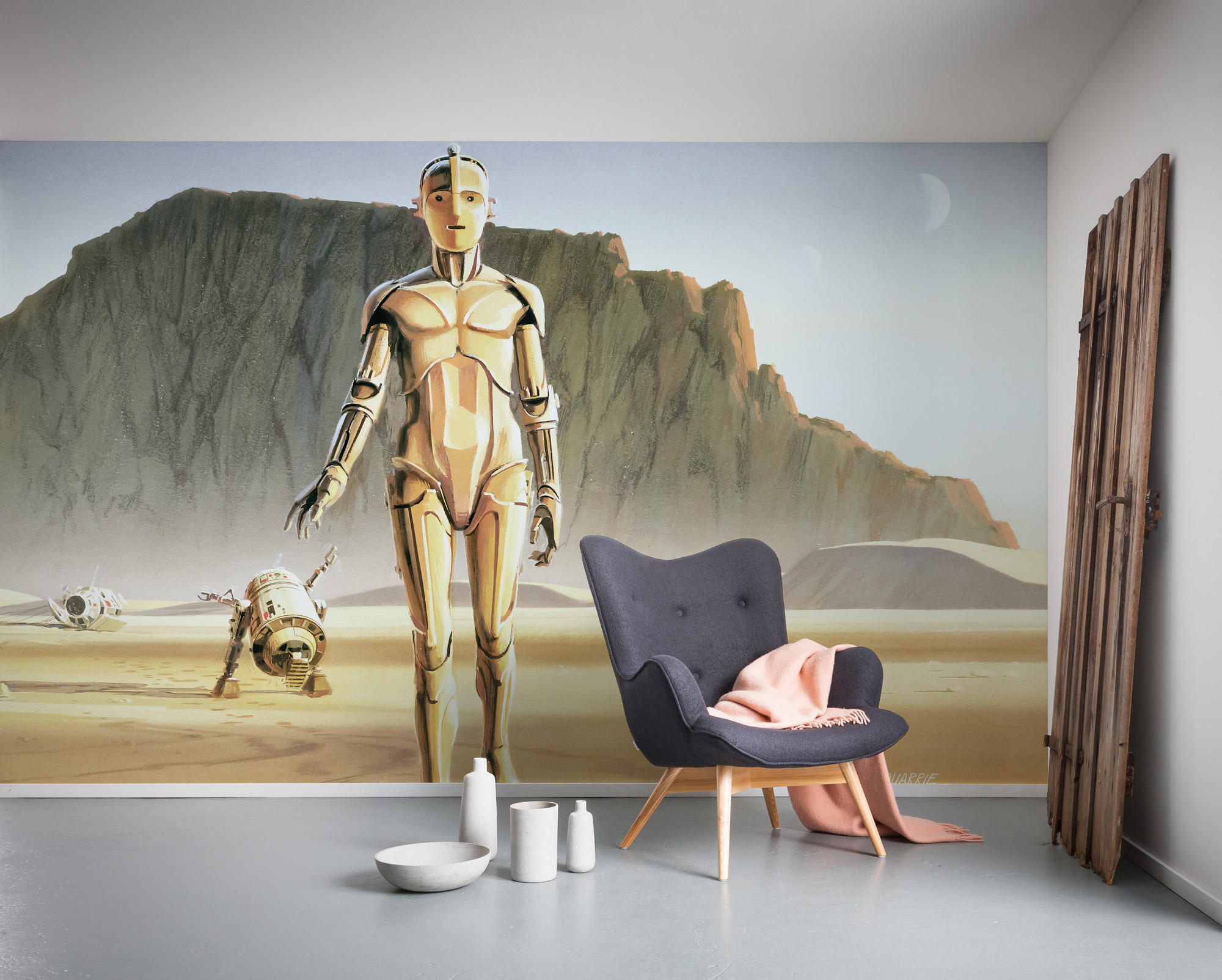 FOTOTAPETE - Gelb/Braun, Trend, Textil (500/250cm) - Xora