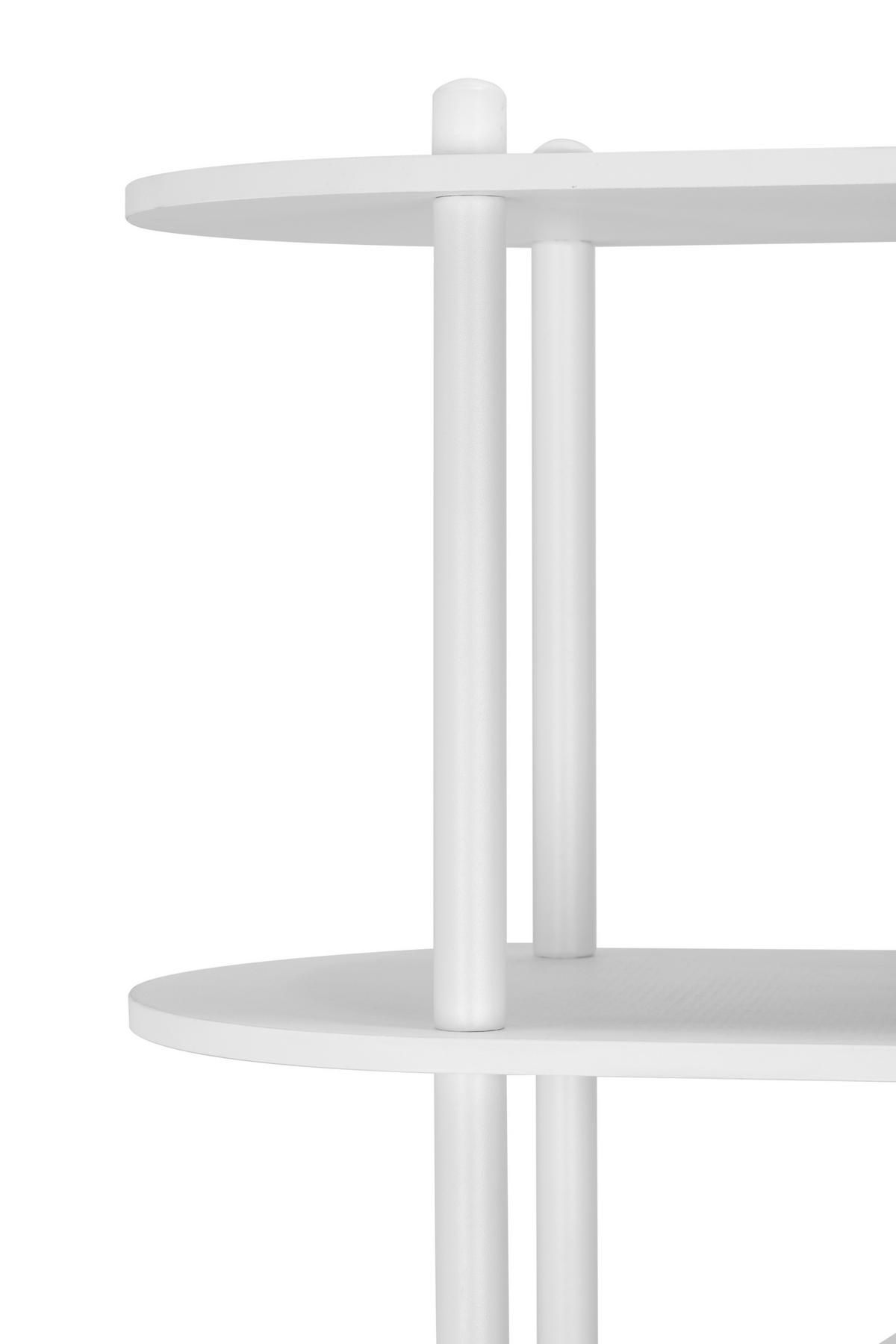 REGAL  90/160/30 cm Weiss  - Weiss, Modern, Holzwerkstoff/Metall (90/160/30cm) - PBJ