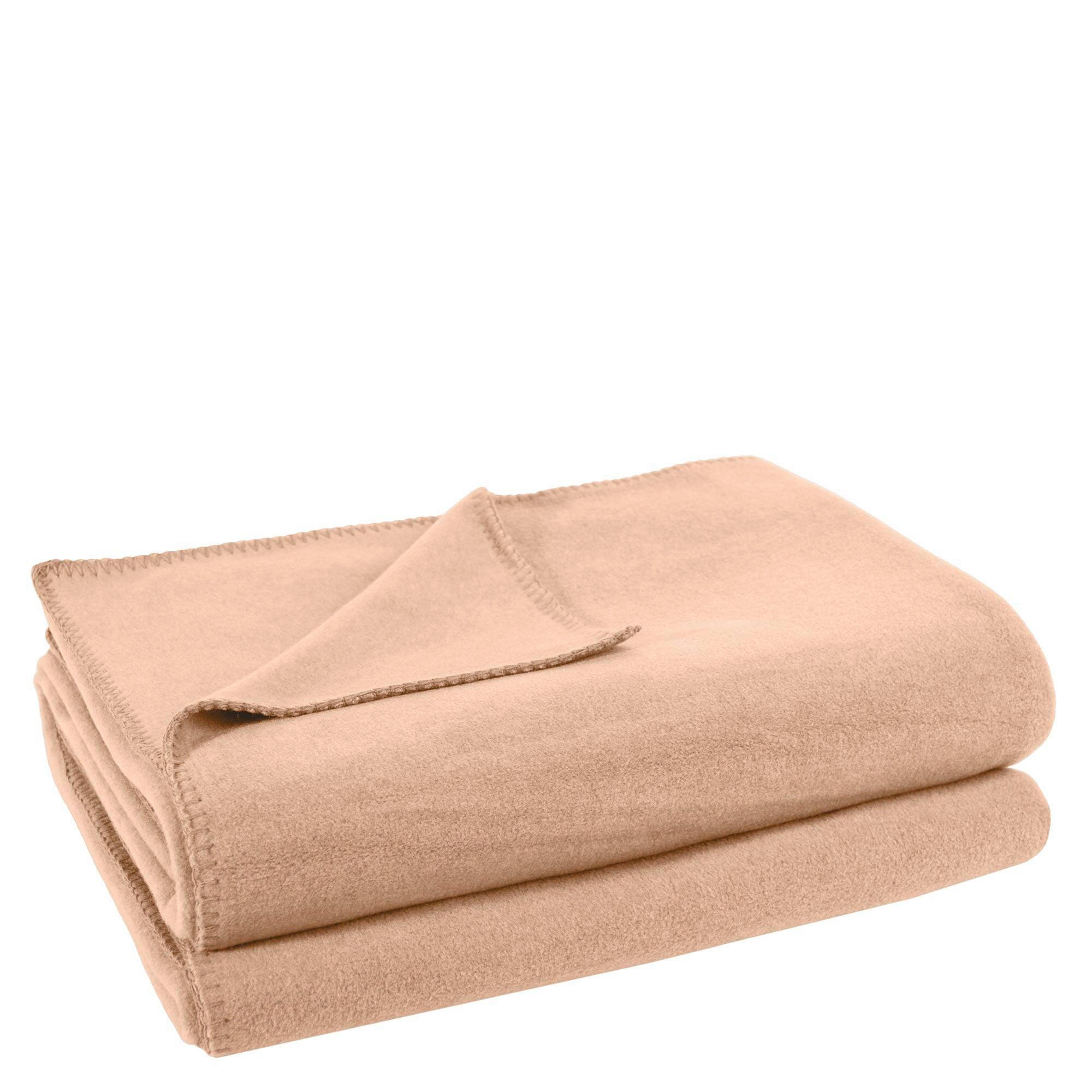 FLEECEDECKE Soft-Fleece 160/200 cm  - Sandfarben, Basics, Textil (160/200cm) - Zoeppritz