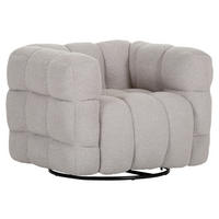 SESSEL in Flachgewebe Schlammfarben  - Schlammfarben/Schwarz, Konventionell, Textil/Metall (97/71/87cm) - Carryhome