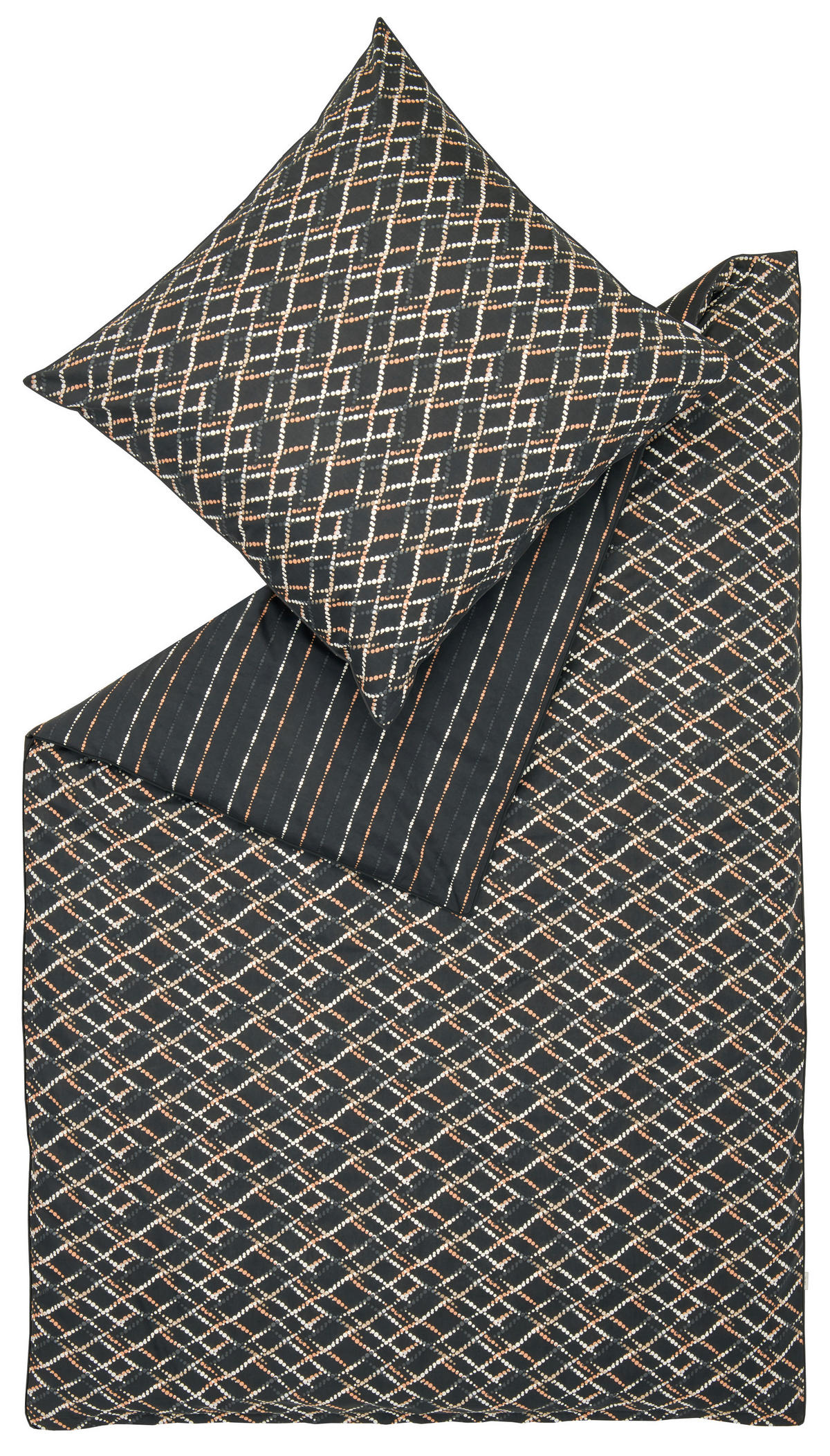 WENDEBETTWÄSCHE E-Dora Satin 155/220 cm  - Creme/Braun, Design, Textil (155/220cm) - Esprit