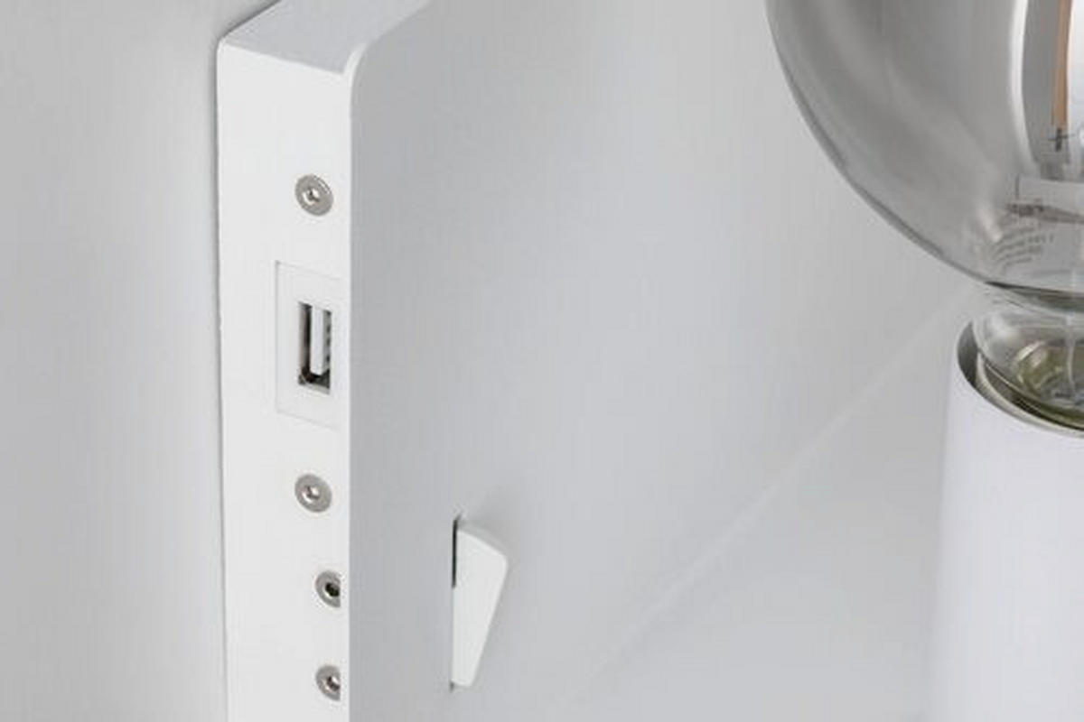 WANDLEUCHTE Devara 40/13 cm   - Weiß, LIFESTYLE, Metall (40/13cm) - Paulmann