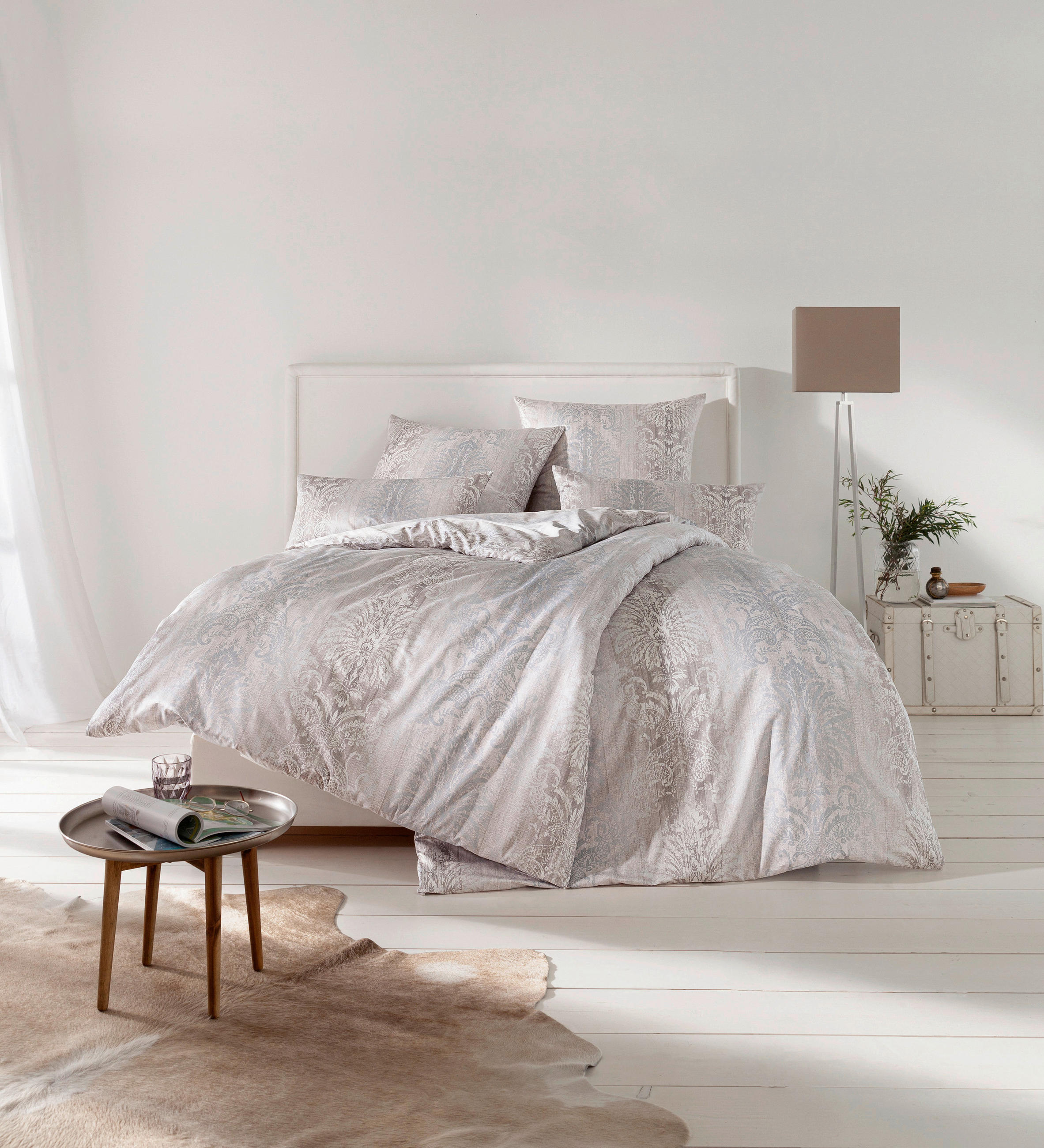 BETTWÄSCHE ATELIER Interlock-Jersey 135/200 cm  - Beige, Design, Textil (135/200cm) - Estella
