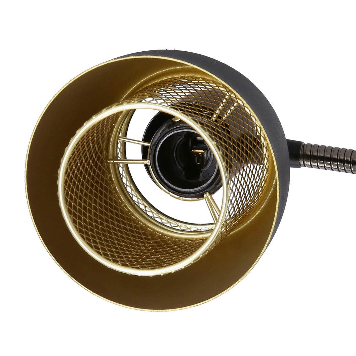 TISCHLEUCHTE 19/12/34 cm   - Goldfarben/Schwarz, Design, Metall (19/12/34cm)