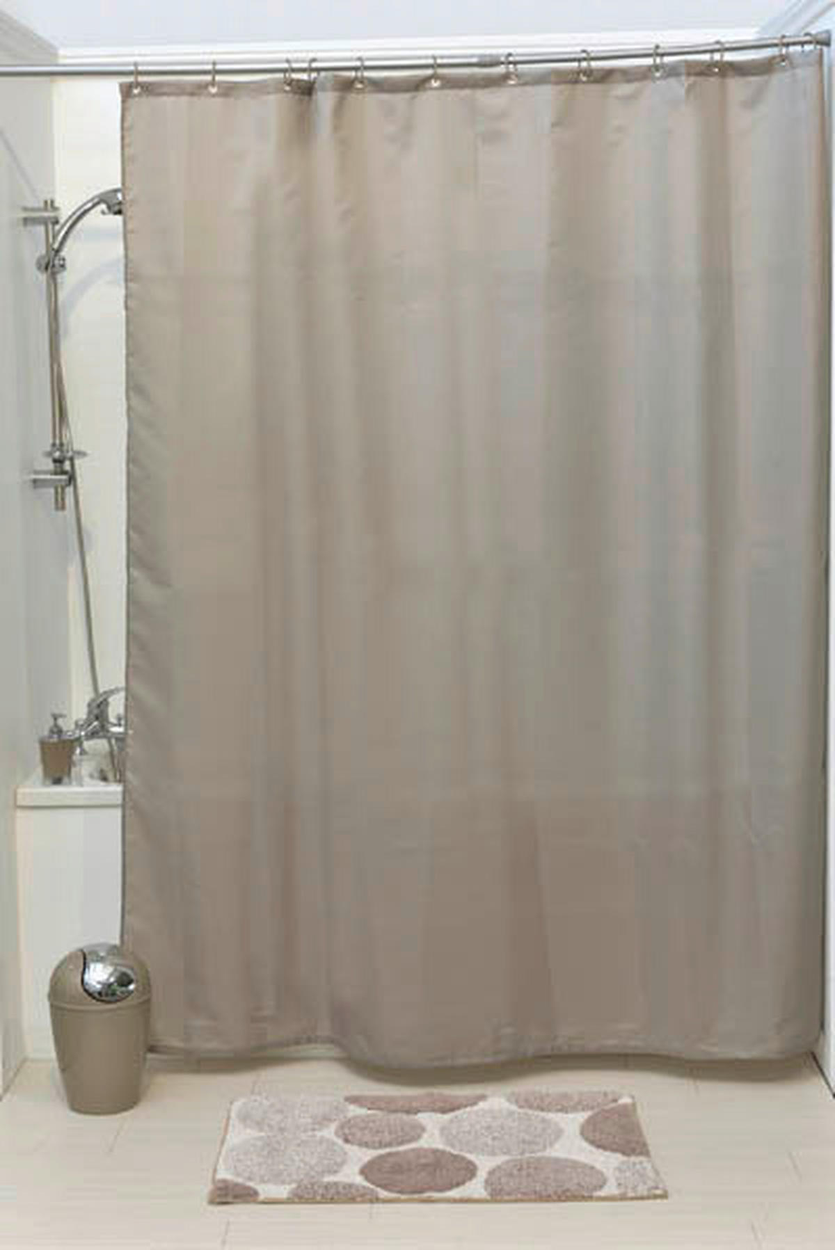 KOPALNIŠKA ZAVESA  TENDANCE   180/200 cm          bež  - bež, Konvencionalno, umetna masa (180/200cm) - Homeware