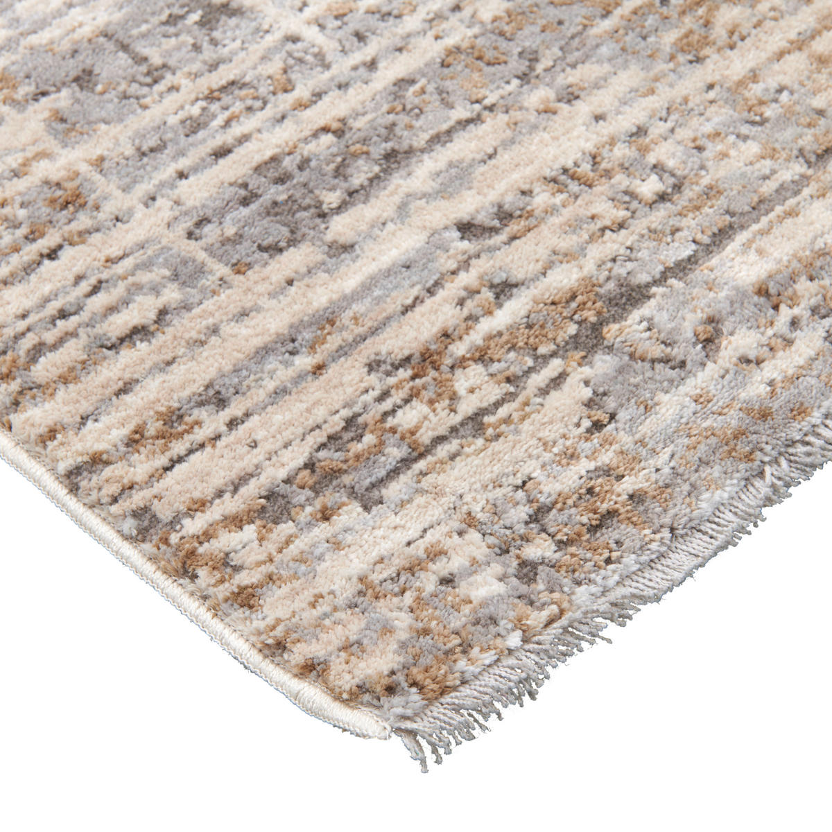WEBTEPPICH 80/150 cm  - Creme/Grau, Lifestyle, Textil (80/150cm) - Novel