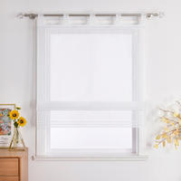 RAFFROLLO  transparent  45/155 cm    - Weiß Hochglanz, Basics, Textil (45/155cm)