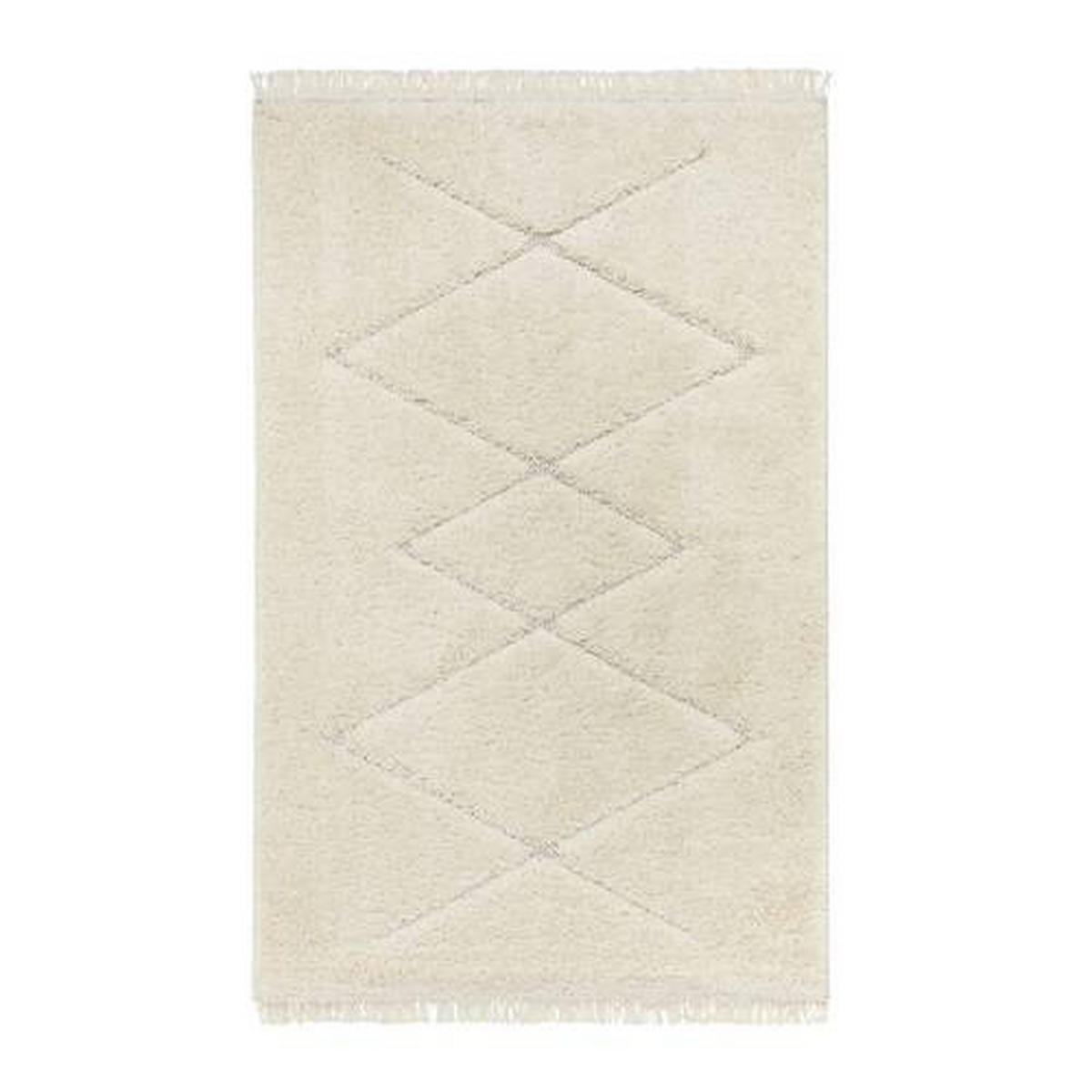 WEBTEPPICH 135/190 cm Creme  - Creme, Design, Textil (135/190cm) - Novel