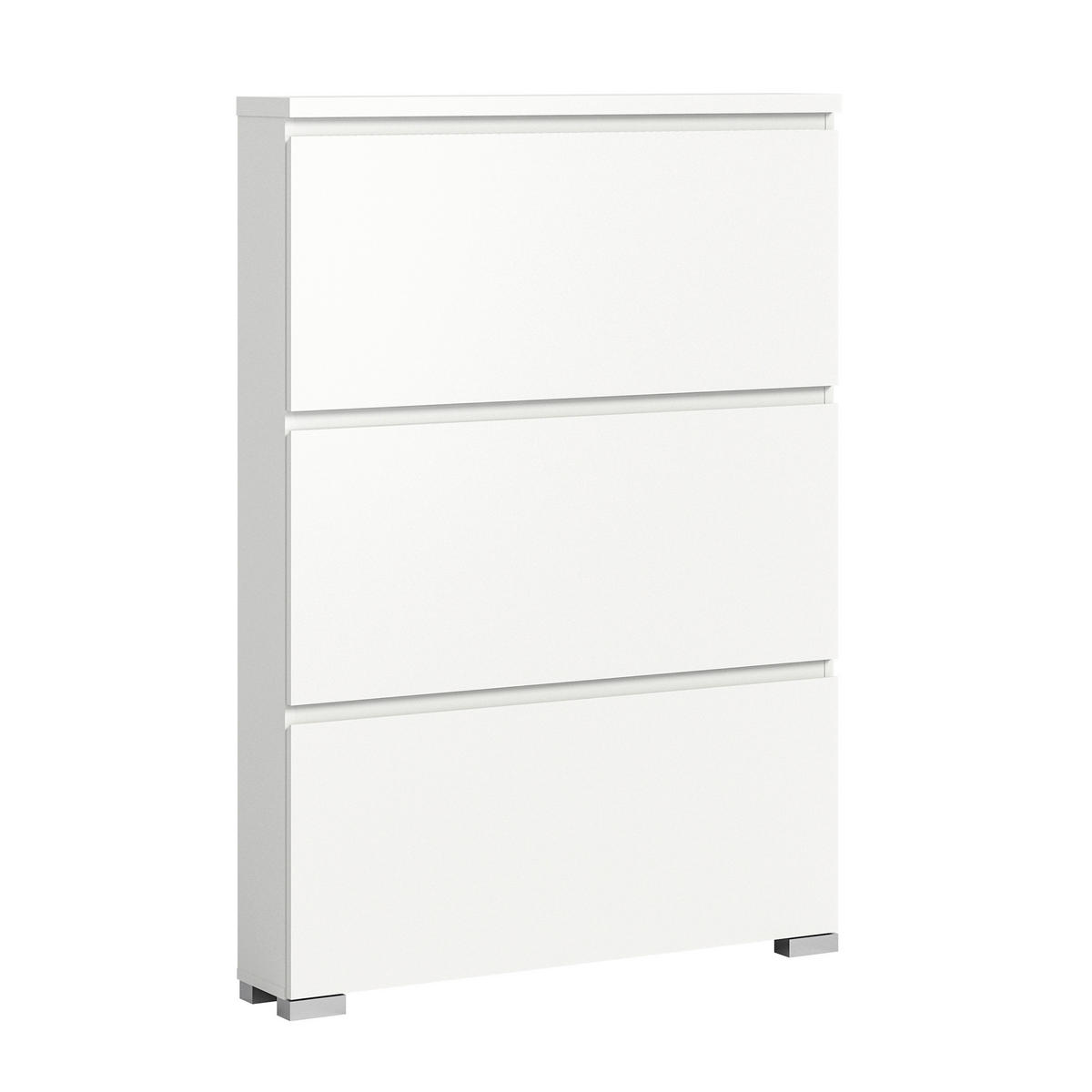 OMARA Z LOPUTAMI ZA ČEVLJE bela - srebrne barve/bela, Moderno, leseni material (95/133/18cm)