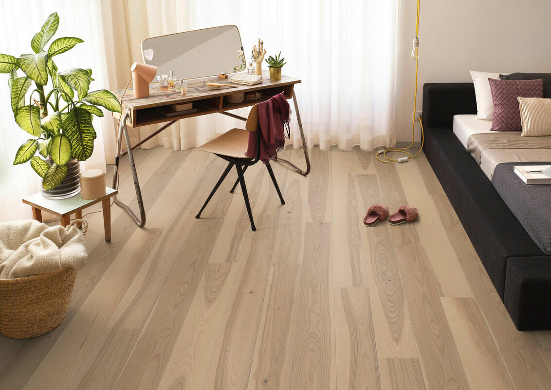 LANDHAUSDIELE Rustico Esche Champagne 100016001  per  m² - Design, Holz (220,5/17,6/1,3cm) - Tilo