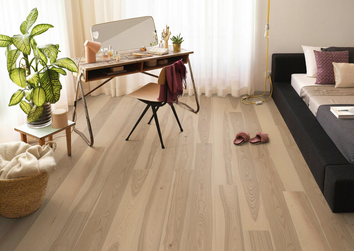 LANDHAUSDIELE Rustico Esche Champagne 100016001  per  m² - Design, Holz (220,5/17,6/1,3cm) - Tilo