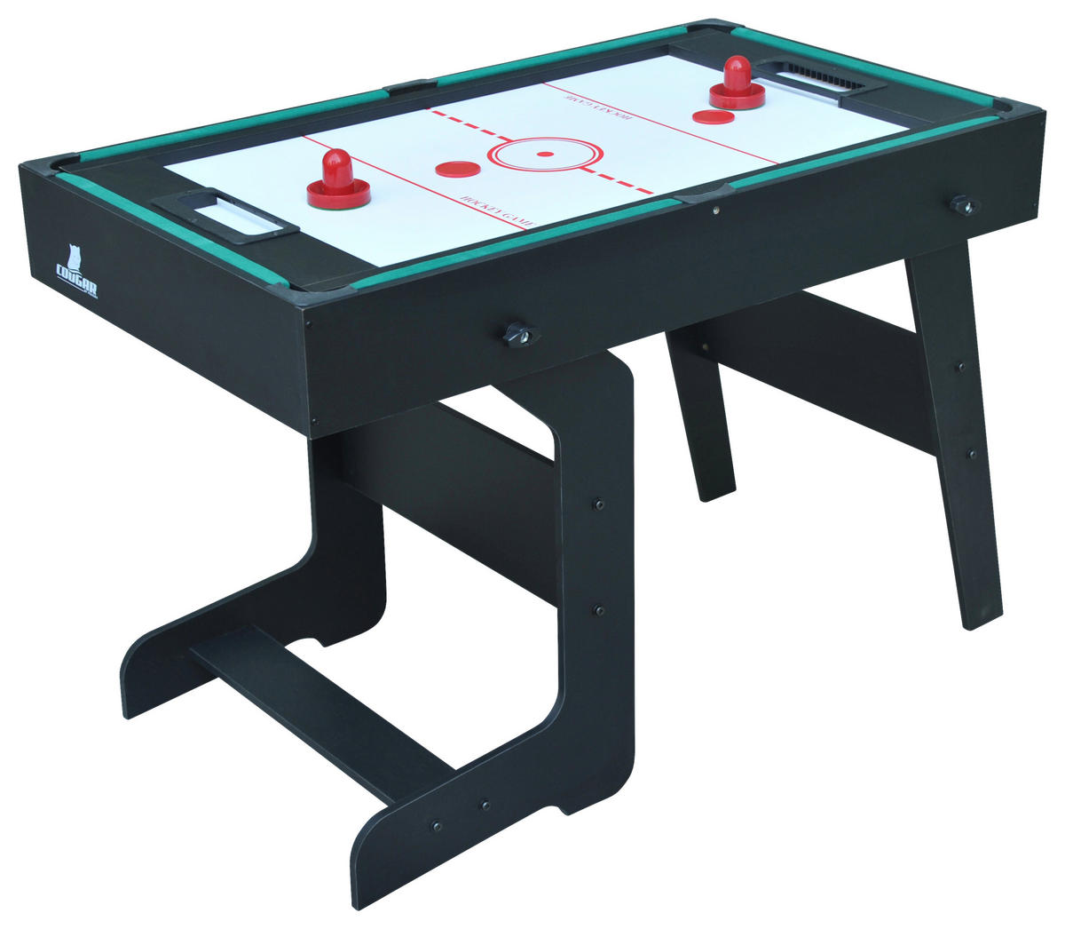 table multi-jeux - Schwarz, Konventionell, Holz (61/81/119,00cm)