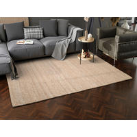 HANDWEBTEPPICH 250/350 cm Helsinki Cappuccino  - Cappuccino, Basics, Textil (250/350cm) - Linea Natura