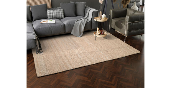 HANDWEBTEPPICH 70/140 cm Helsinki Cappuccino  - Cappuccino, Basics, Textil (70/140cm) - Linea Natura