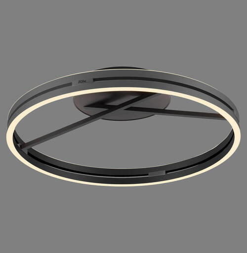 LED-DECKENLEUCHTE    60/60/17.8 cm  - Schwarz, Design, Kunststoff/Metall (60/60/17.8cm) - Neuhaus PURE